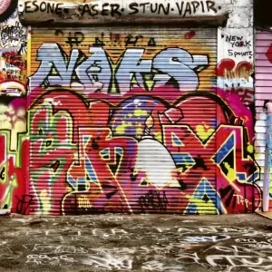 Fototapeta na flizelinie MS-3-0321 GRAFFITI STREET Nowy