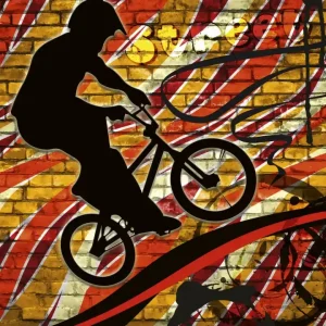 Fototapeta na flizelinie MS-3-0327 BICYCLE RED Hit cenowy