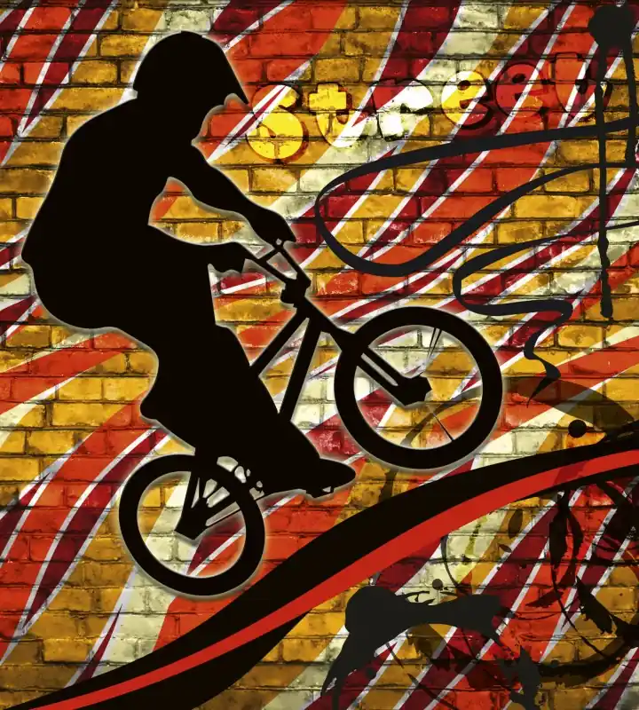 Fototapeta na flizelinie MS-3-0327 BICYCLE RED Hit cenowy