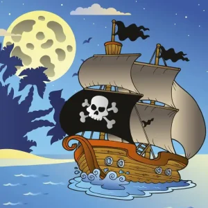 Fototapeta na flizelinie MS-3-0335 PIRATE SHIP Ostatnia szansa