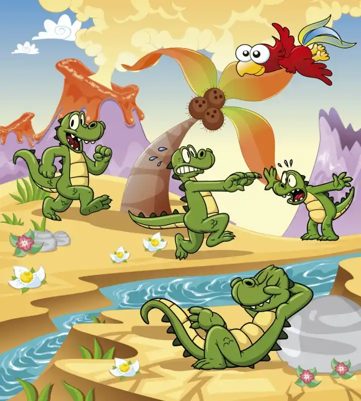Oferta Fototapeta na flizelinie MS-3-0344 CROCODILES