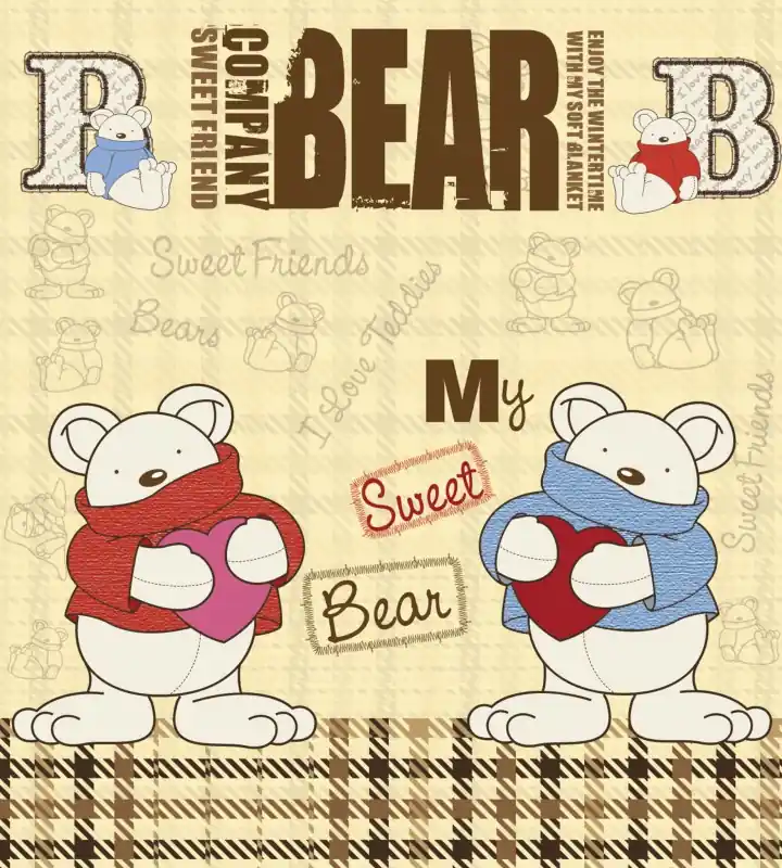Cena promocyjna Fototapeta na flizelinie MS-3-0348 TEDDY BEAR
