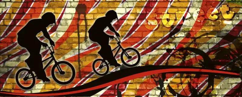 Fototapeta na flizelinie MP-2-0327 BICYCLE RED Darmowy zwrot