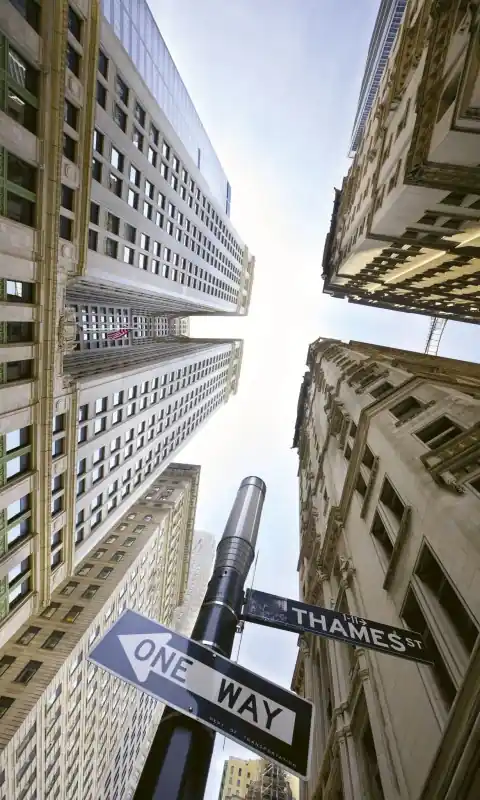 Fototapeta na flizelinie MS-2-0011 BROADWAY SKYSCRAPERS Ekspresowa dostawa