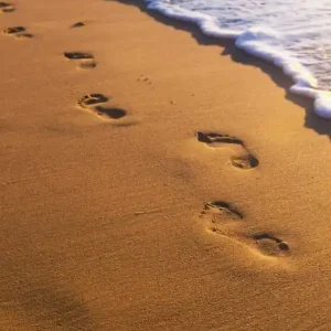 Dostępne od ręki Fototapeta na flizelinie MS-2-0193 FOOTSTEPS