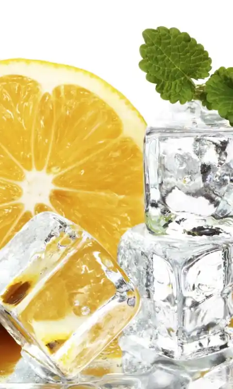 Okazja Fototapeta na flizelinie MS-2-0238 LEMON AND ICE
