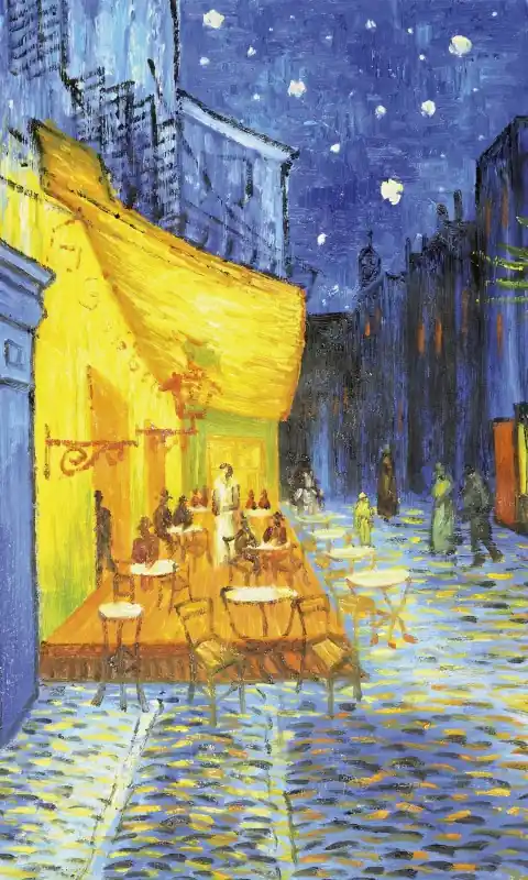 Fototapeta na flizelinie MS-2-0251 CAFE TERRACE - VINCENT VAN GOGH Bestseller