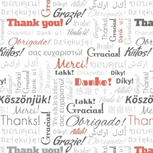 Ograniczona ilość Fototapeta na flizelinie MS-2-0266 THANK YOU