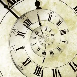 Fototapeta na flizelinie MS-2-0272 SPIRAL CLOCK Dodaj do koszyka