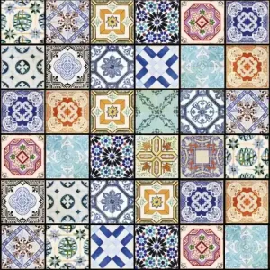 Fototapeta na flizelinie MS-2-0276 VINTAGE TILES Bezpieczna płatność