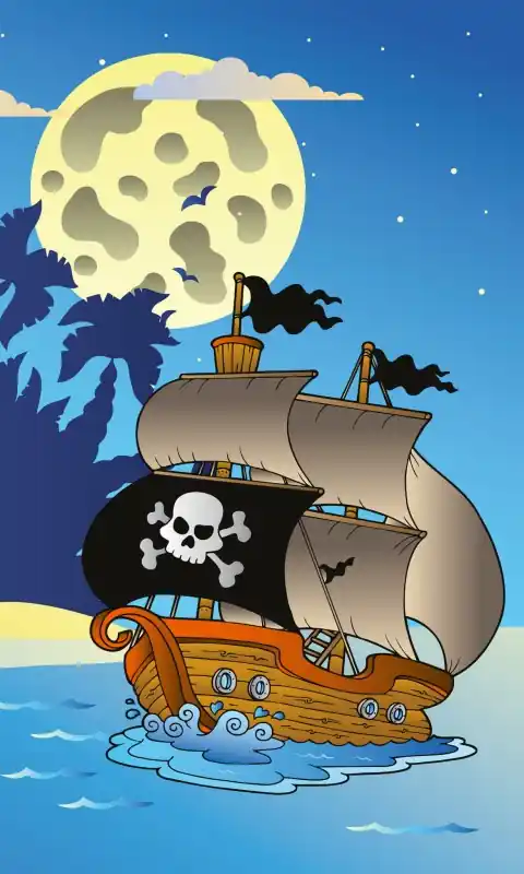 Fototapeta na flizelinie MS-2-0335 PIRATE SHIP Darmowa dostawa