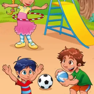 Fototapeta na flizelinie MS-2-0339 KIDS IN THE PLAYGROUND Najlepsza cena