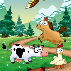 Fototapeta na flizelinie MS-2-0340 ANIMALS AND FOREST Oferta
