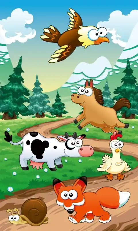 Fototapeta na flizelinie MS-2-0340 ANIMALS AND FOREST Oferta