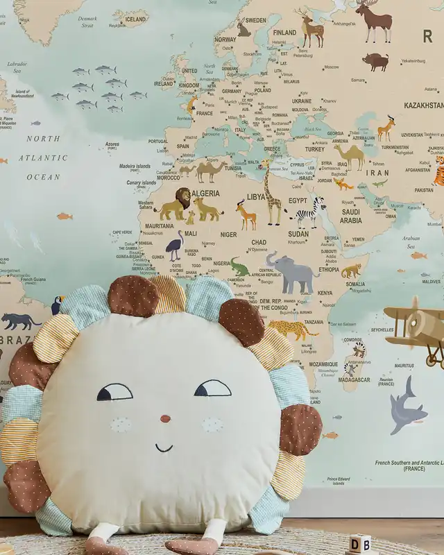 Mapa świata dzikiej przyrody Ograniczona ilość