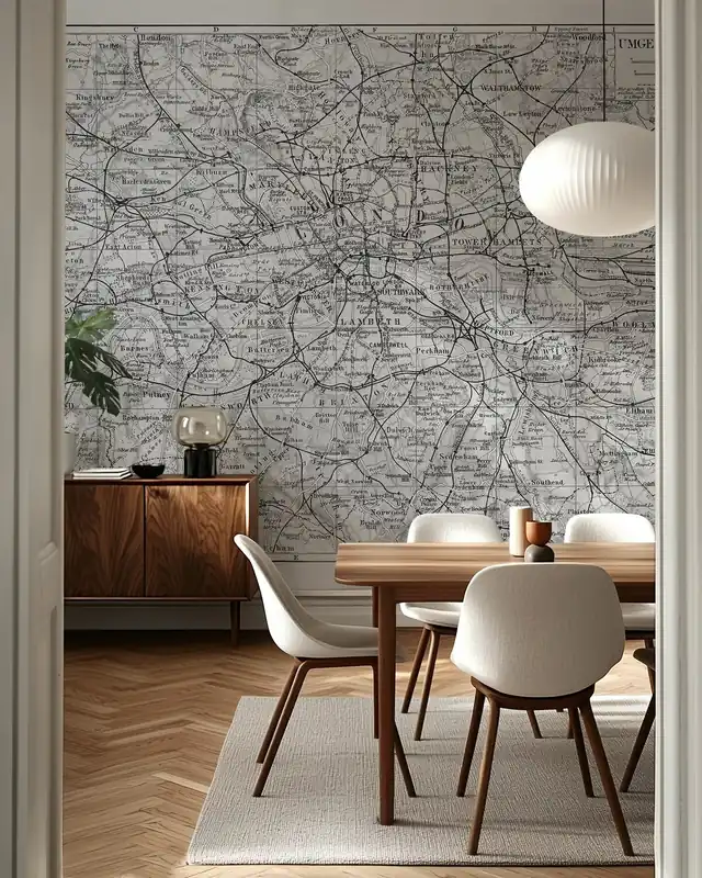 Zamów dziś Mapa Londynu Szary