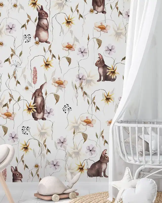 Oferta limitowana Króliki i Kwiaty - Jasny
