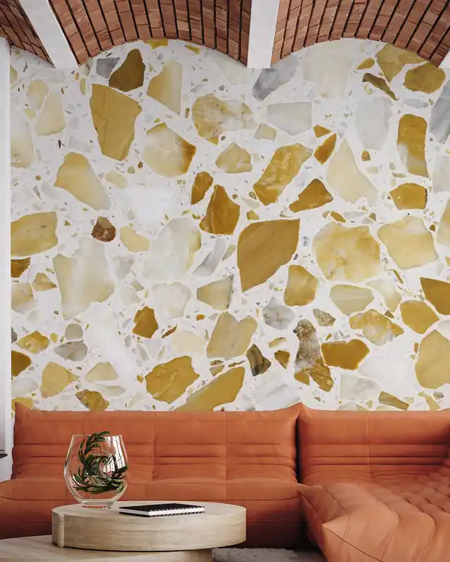 Ostatnie sztuki Pomarańczowy wzór Terrazzo