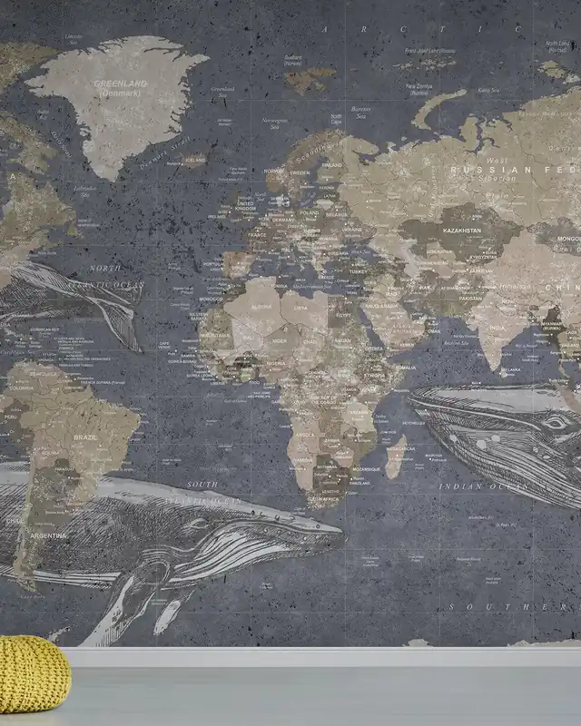 Tani Mapa Wieloryba - Niebieski