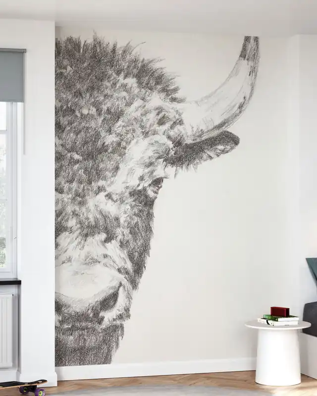 Wyjątkowa oferta Portret bizona grafitowego II
