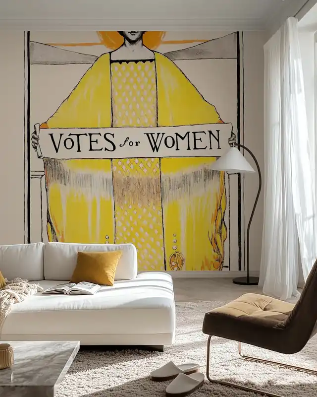 Plakat w stylu vintage Głosy na kobiety Nowy