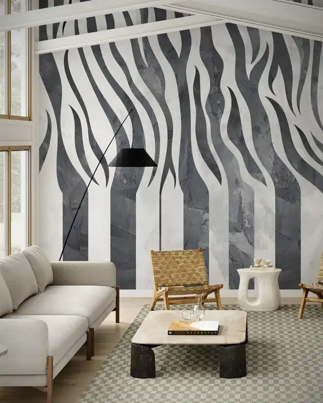 Wybór klientów Zebra Fortepian Druk Muzyka Czarny Beton