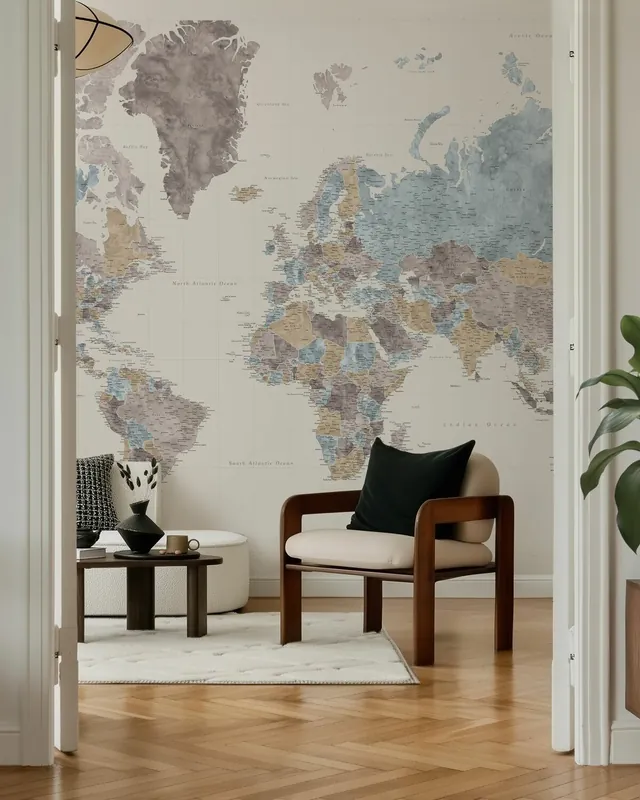 Oferta czasowa Mapa Świata Mahler z Miastami