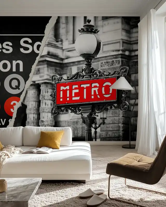 Oferta limitowana Podwójne podarte plakaty - Metro