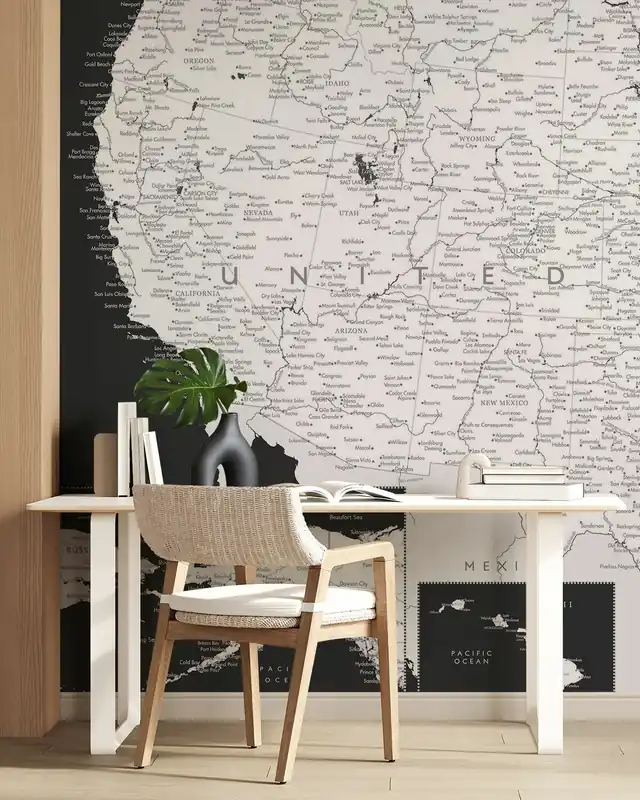Nowość Mapa Stanów Zjednoczonych