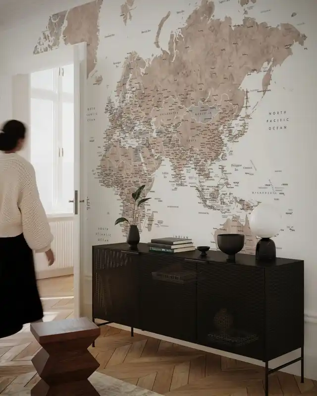 Mapa świata z miastami Hit cenowy