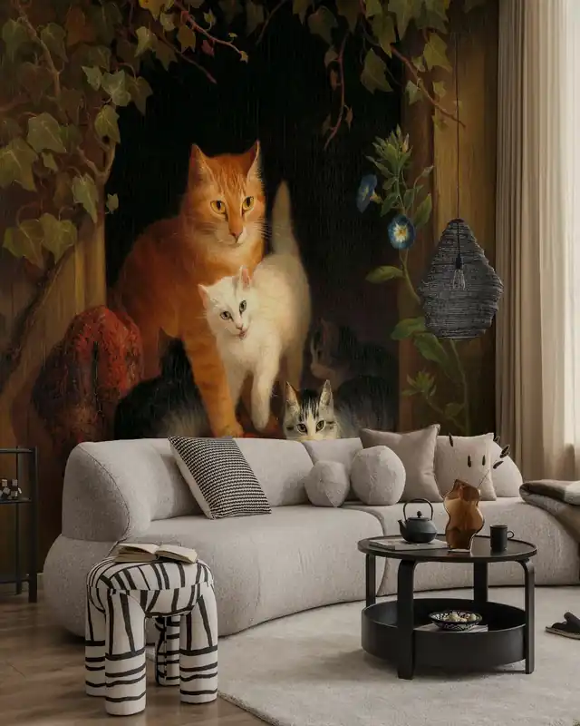 Kot z kociętami - Henriette Ronner Ostatnie sztuki