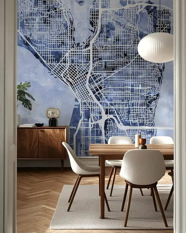 Mapa ulic Seattle Washington Łatwy zwrot
