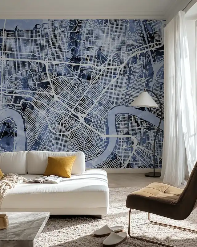 Mapa ulic Nowego Orleanu Rabat