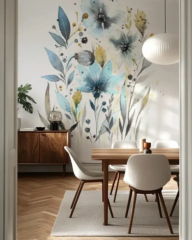 Delikatne turkusowe kwiaty Oferta limitowana
