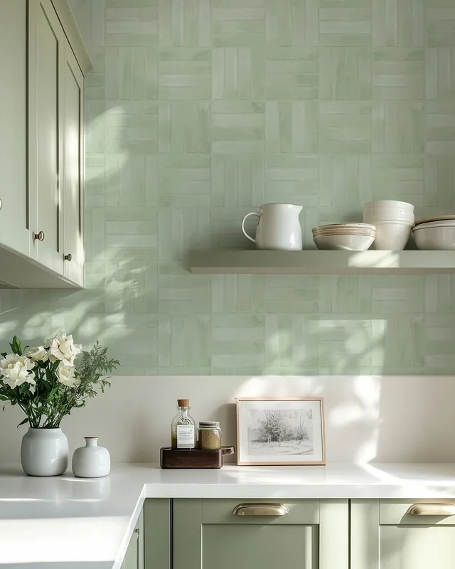 Ograniczona ilość Płytka przestrzenna - Bladozielona