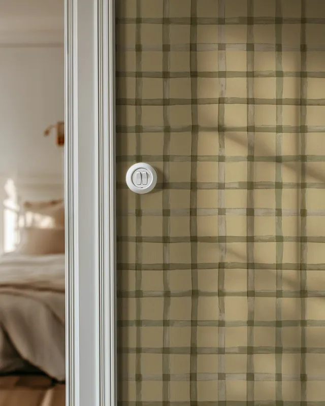 Gingham w odcieniach ziemi - Oliwka na pustyni Wybór klientów
