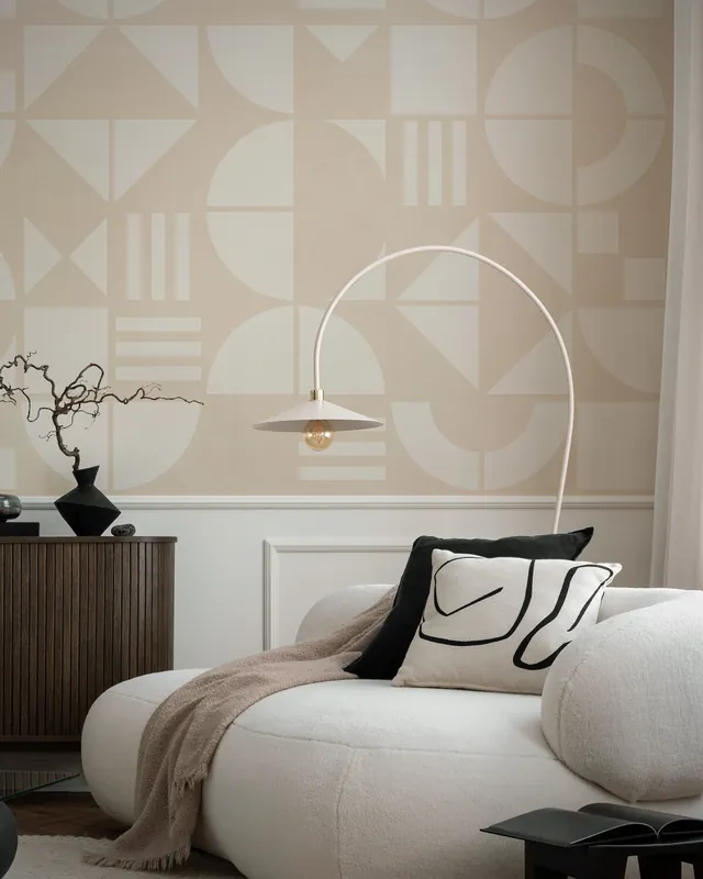 Premium Bauhaus Geo - Brzoskwiniowy Beż