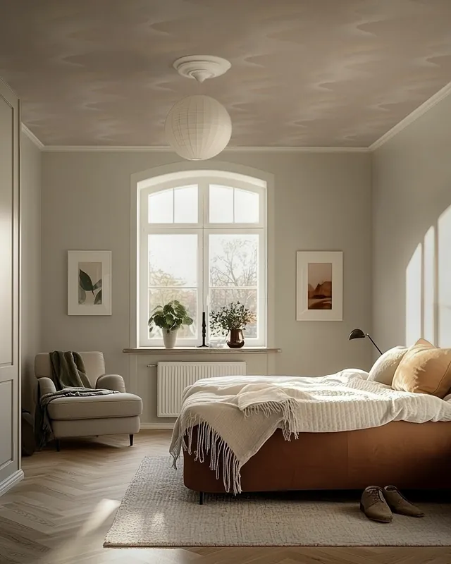 Nowość Spokojne geometryczne fale – beż
